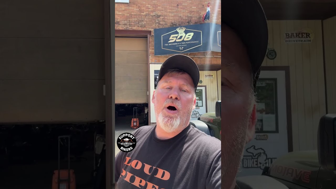 Changing Motorcycle Tire Before Sturgis Rally 2025