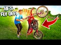 RANDY FLYS OFF THE DIRTBIKE WHILE I WAS TEACHING HIM HOW TO WHEEL!E ! ( PART 2 ) | BRAAP VLOGS