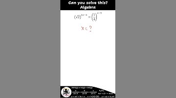 Are You Up for the Challenge? Can you solve this Exponential Equation?  #exponentialequationproblems