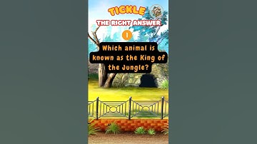 Which animal is known as the King of the Jungle? #shorts #viralshorts #AnimalQuiz #FunQuiz