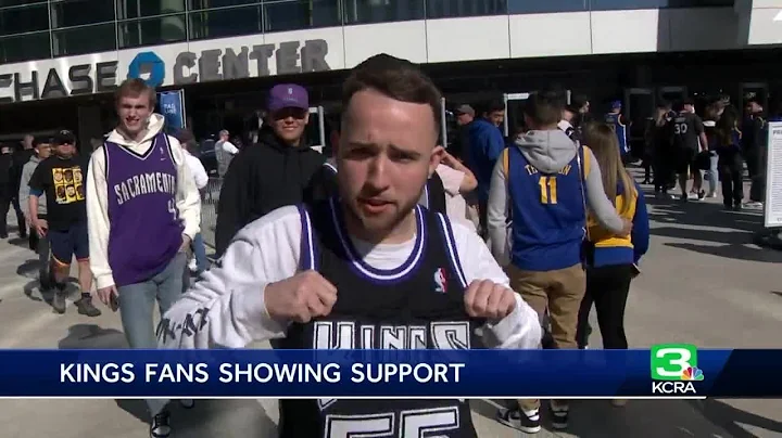 Kings fans show up at Chase Center for game 3 of first playoffs round