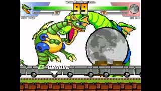 MUGEN battle #5808: Mecha Dragon vs The Moon
