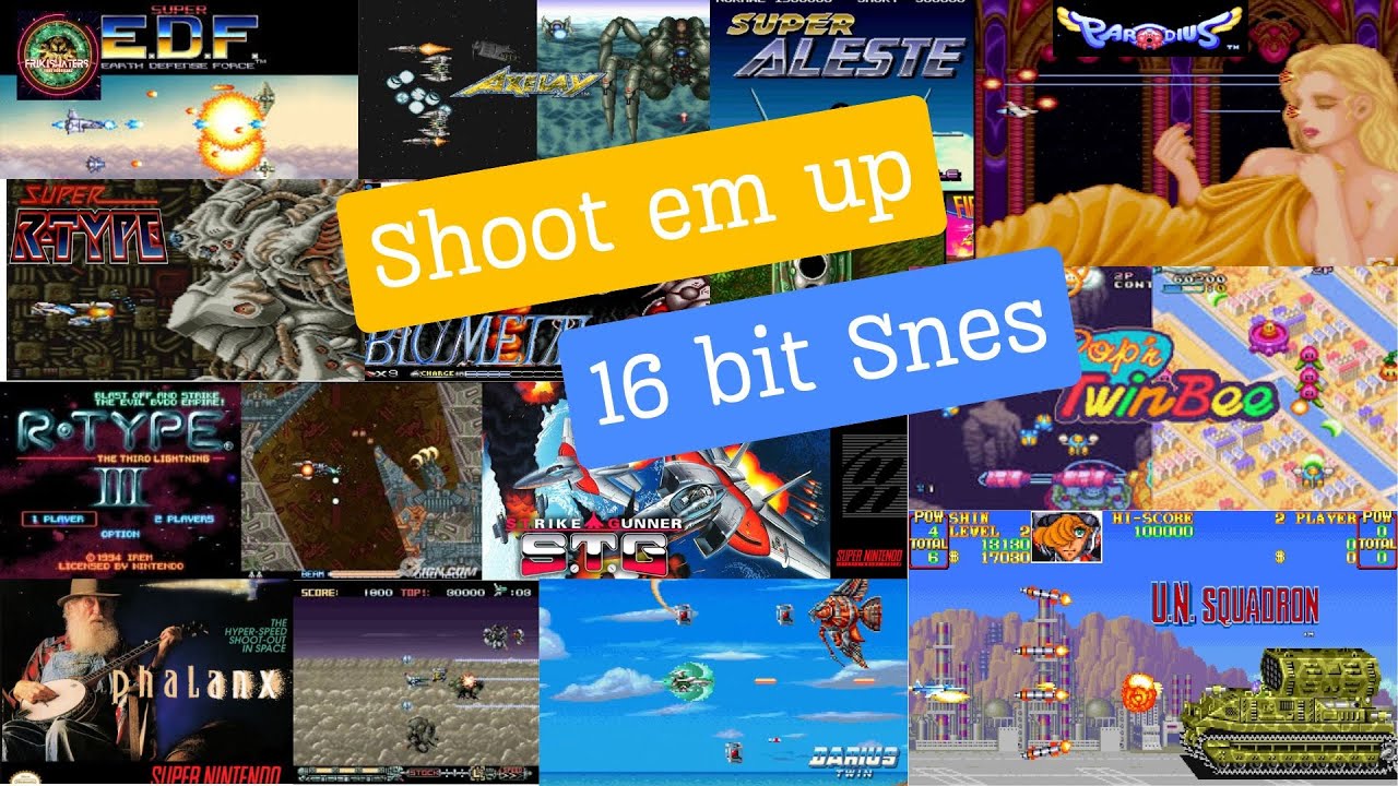 Los 13 shoot em up de Super Nintendo en versión Pal 