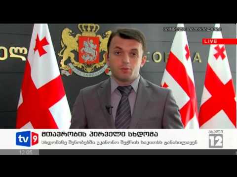 ახალი 12 | მთავრობის პირველი სხდომა | 31.10