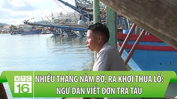 Nhiều tháng nằm bờ, ra khơi thua lỗ: Ngư dân viết đơn trả tàu | VTC16