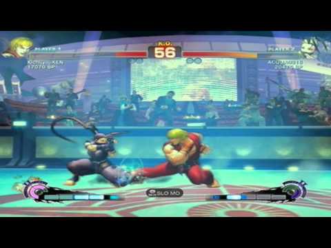 Super Street Fighter 4 KichijyoKEN (Ken) vs Acqua ...