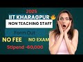 IIT KHARAGPUR RECRUITMENT 2025🔥 | NON TEACHING WORK| PROJECT WORK | #jobnews #jobvacancy #iit #viral