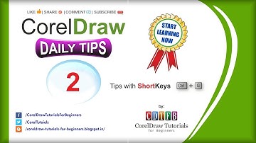 corel draw daily tips #2 with cdtfb - corel draw tutorials for beginners