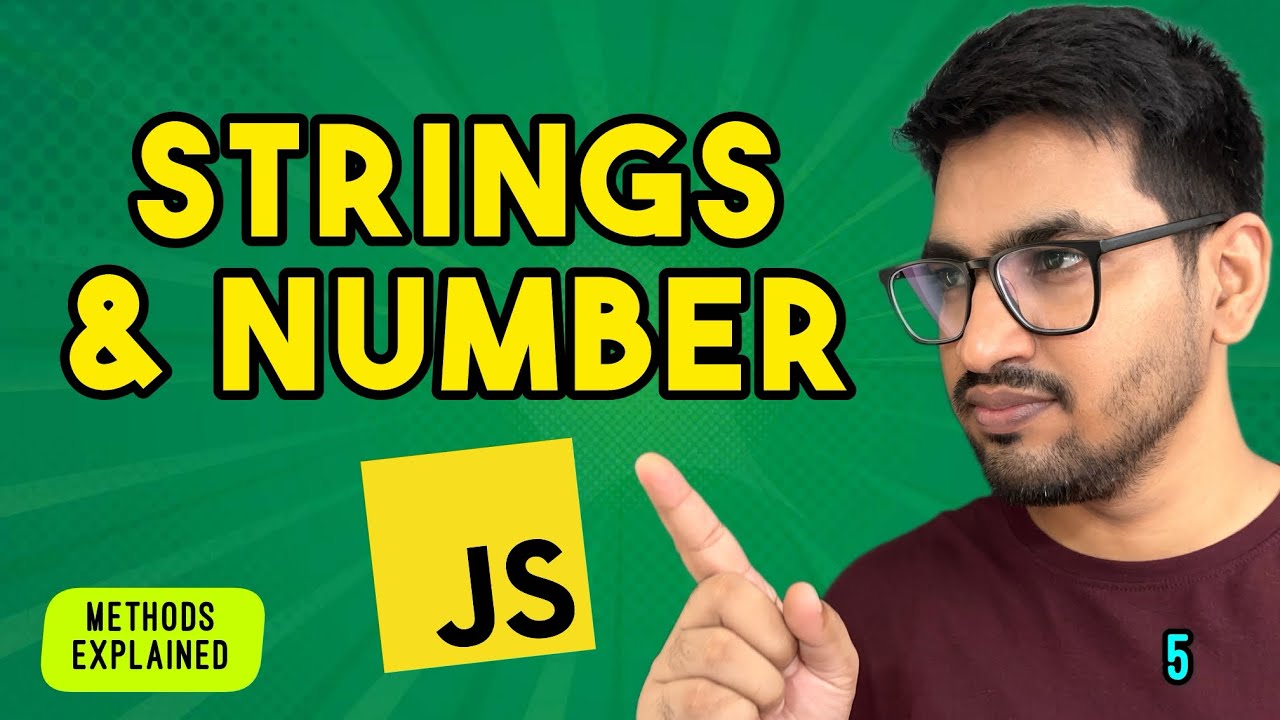 Strings & Numbers Methods | Javascript - YouTube