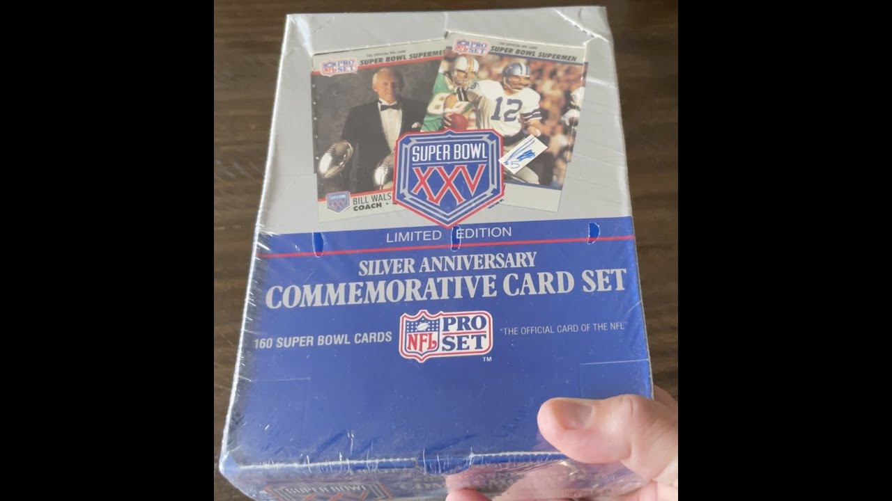 Super Bowl 25 Pro Set Football Box Opening