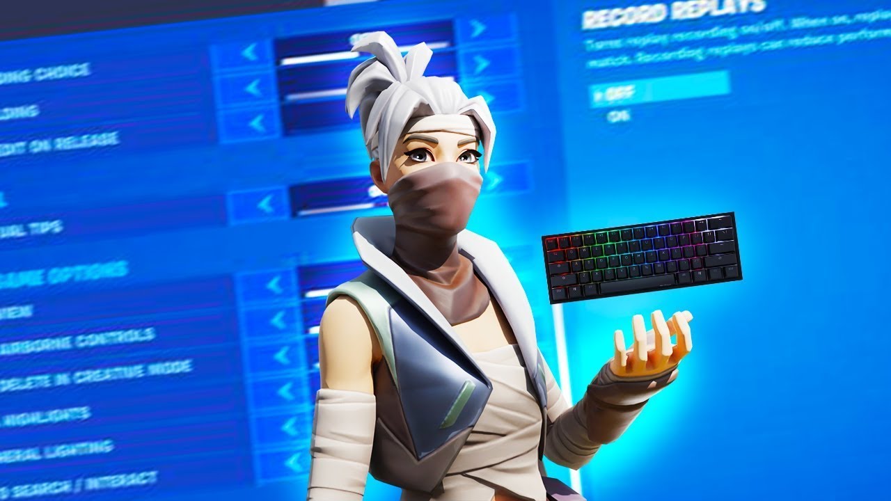 In My Head 💜 + THE BEST Keyboard + Mouse Settings + Sensitivity (PC FORTNITE Chapter 3) AIMBOT