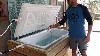 How to build a chest freezer ice bath