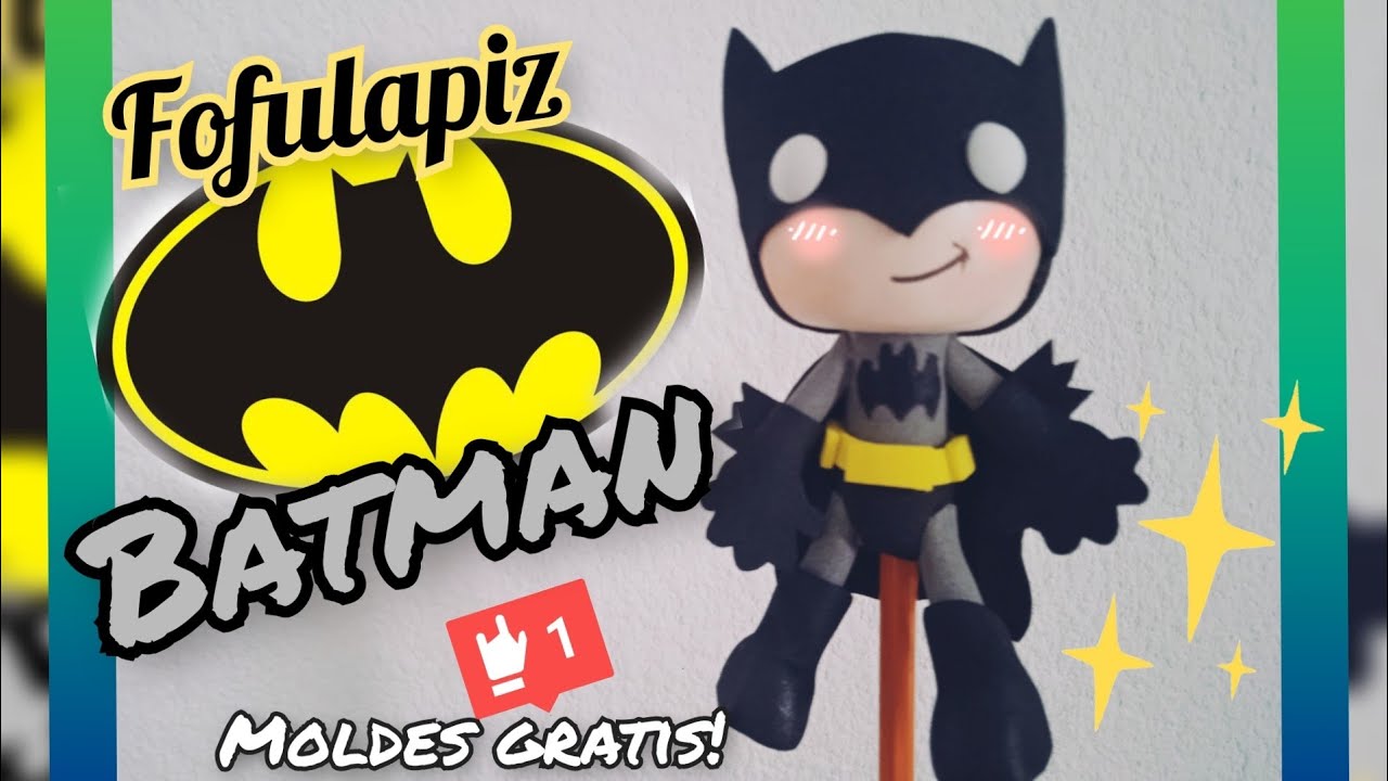 Cómo hacer fofulapiz de Batman fácil y rápido! - YouTube