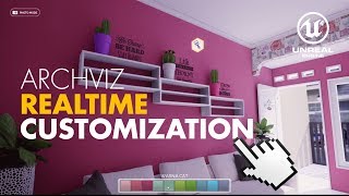 Unreal Engine 4 Architectural visualization /archviz - realtime interior customization by decorslot