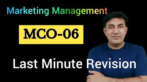 #MCO-06 #Last Minute Revision