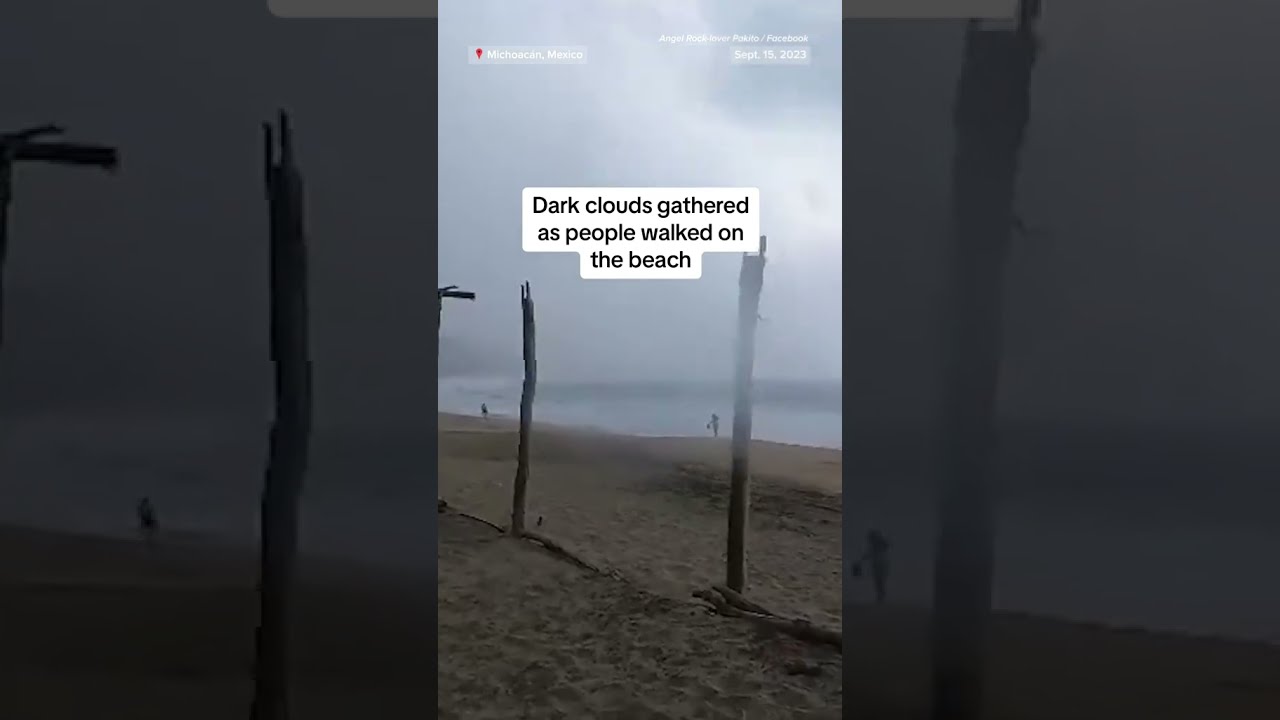 Lightning Strikes Two People On A Mexico Beach