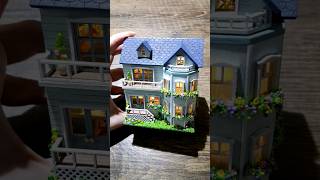 DIY miniature dollhouse kit "Warm house" #Shorts #diydollhouse #miniaturedollhouse