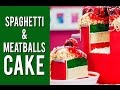 How To Make SPAGHETTI AND MEATBALLS CAKE with a Surprise Inside and Fondant Noodles