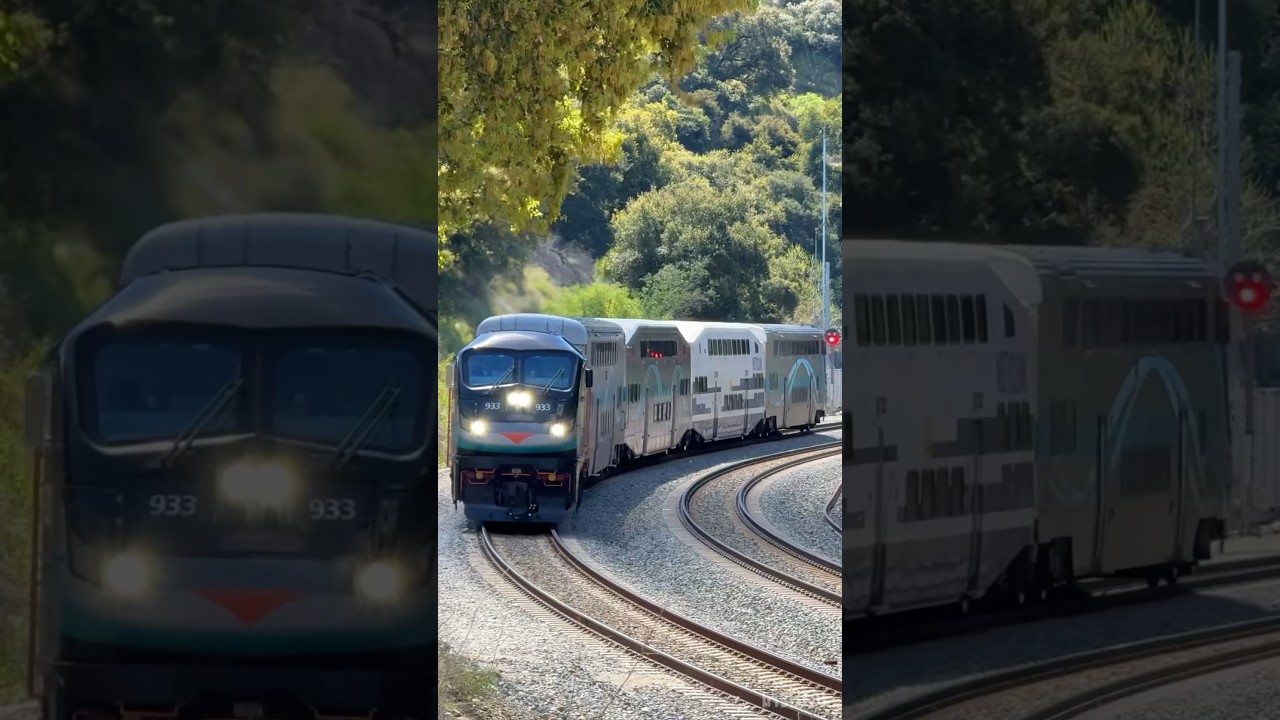 Metrolink 933 Winds Down Newhall Pass