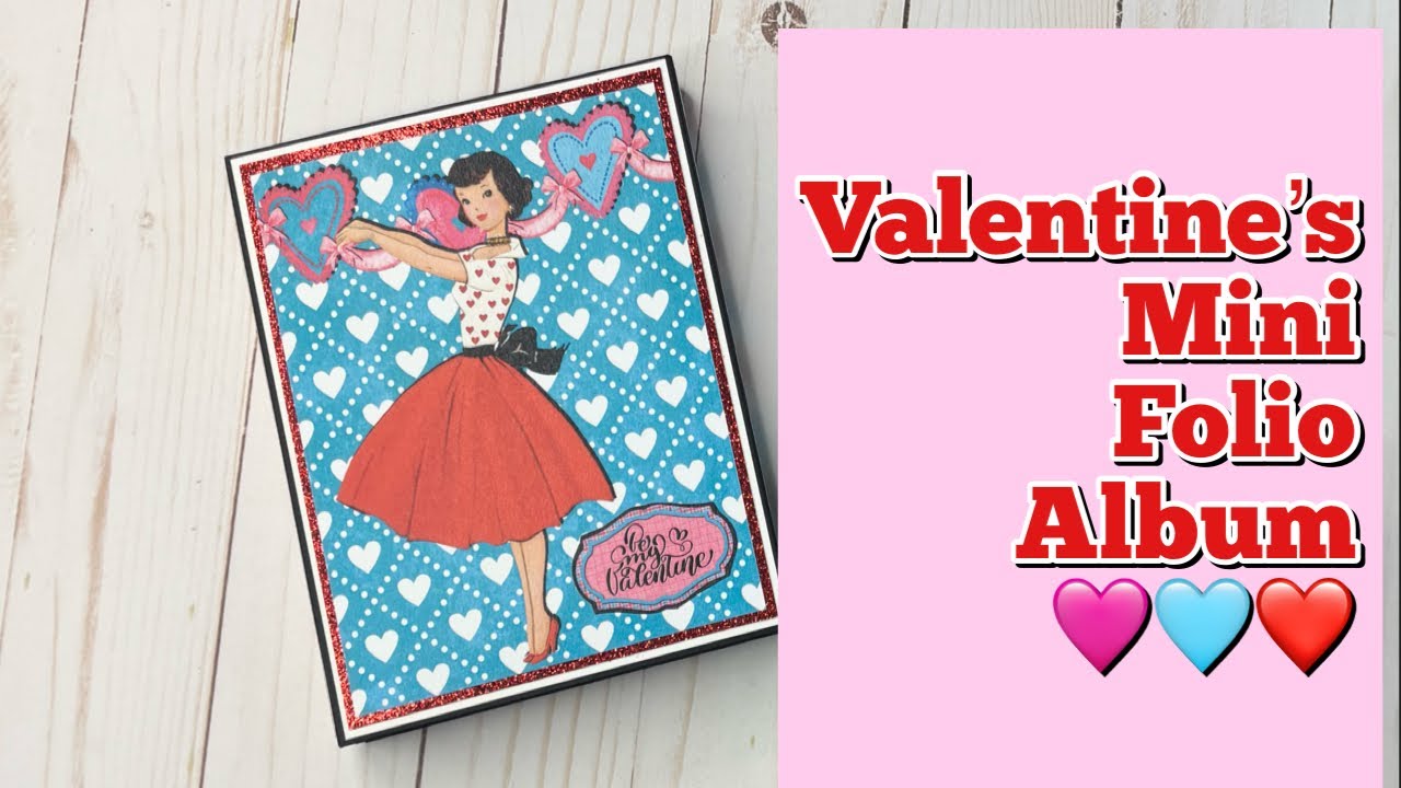 Альбом для открыток ко Дню святого Валентина | Country Craft Creations | Коллекция «Любовь витает...