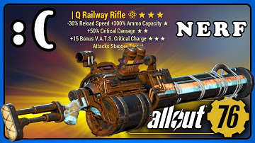 Fallout 76 PTS: Railway Rifle Rework... It