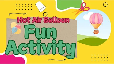 Make a Hot Air Balloon using Paper Cups and Balloons | Fun Activity Tutorial