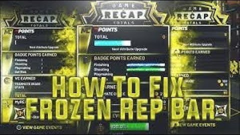 *NEW* How to fix 2k20 FROZEN REP BAR GLITCH / MYPOINTS / BADGE PROGRESSION