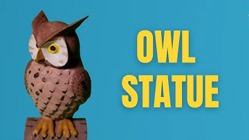 Owl Statue 3D Printed - Tutorial, Print Settings, Time Lapse, Showcase, Painting