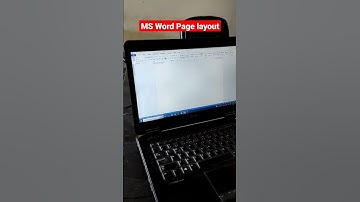 MS Word Page Layout #shorts #shortvideo #ytshorts