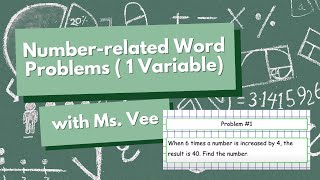 How to solve Number-related Word Problems in One Variable