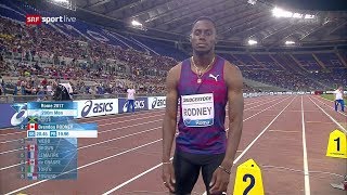 Andre De Grasse wins Men's 200m Rome Diamond League 2017 [720p 50fps]