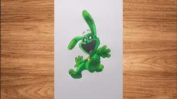 How to draw hoppy hopscotch || Poppy playtime chapter 3|| smiling critters.