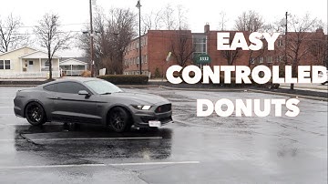 How To Do Controlled Car Donuts For Beginners | 2015 Mustang Gt