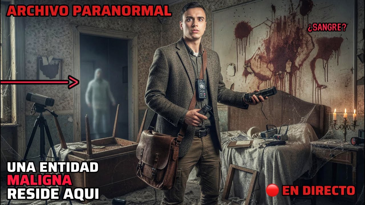 🔴EN VIVO: El Hotel de la SANGRE🩸Actividad Poltergeist captada ahora 😱 