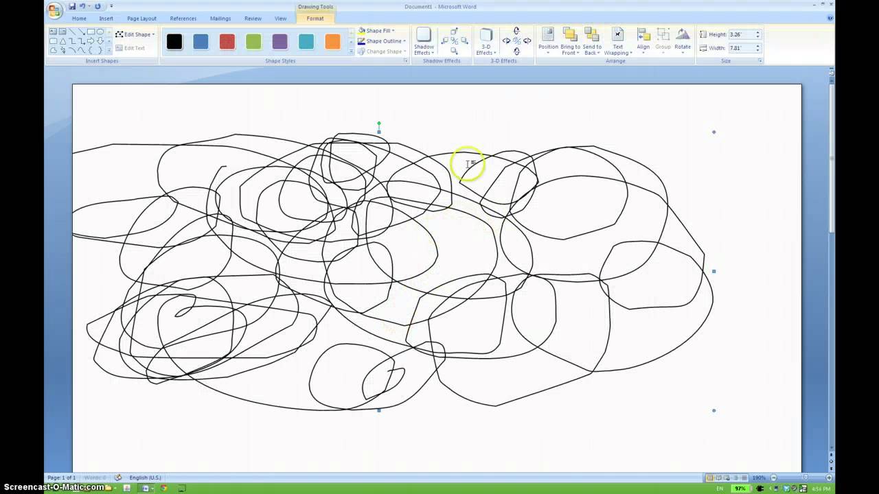 How to draw on a microsoft word document - YouTube