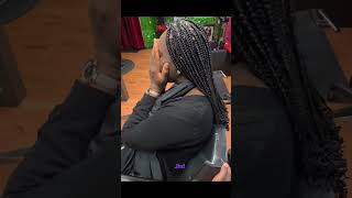 dread maintenance with braids /box braids with curly ends ❤️❤️