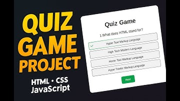 Basic Quiz Game Project in HTML CSS JavaScript for Beginners in Hindi | Beginner Project Tutorial