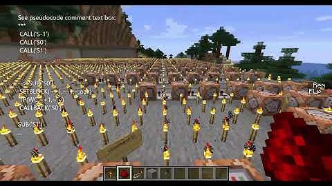 High Level Coding with the Minecraft Command Block Engine 7 - Subroutines