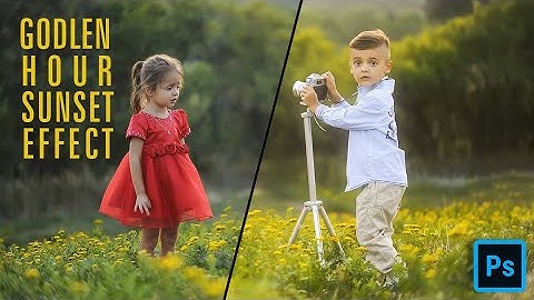 Sunset Or Sunrise Light Effect in Photoshop | Golden Hour | Photoshop in Hindi | pixArt.