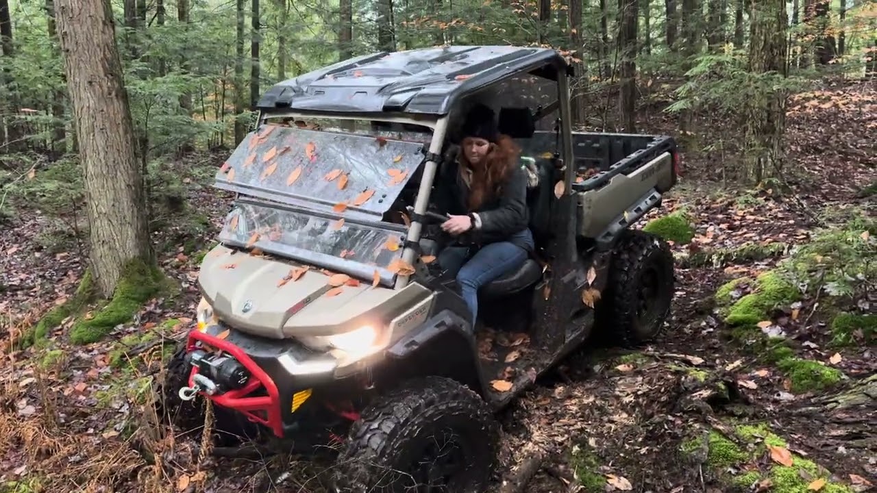 Forest Fury: Tackling tough terrain in a CanAm Defender XMR!