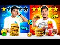 Five star vs one star food challenege which tastes better reality ritik jain vlogs