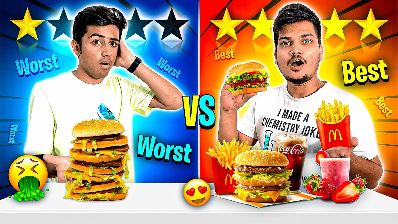 FIVE STAR Vs ONE STAR Food Challenege Which Tastes Better Reality  Ritik Jain Vlogs