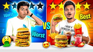 FIVE STAR🌟 Vs ONE STAR🤮 Food Challenege Which Tastes Better *Reality* -Ritik Jain Vlogs