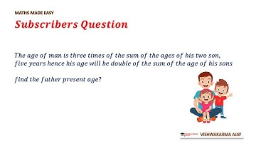 How to Solve Age Problems Easily: Father