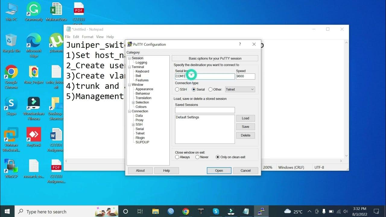 Juniper Switch Configuration Step by Step 😘 YouTube
