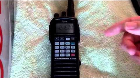 Icom IC-A24 switching between manual and memory