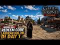 Akhirnya Rilis! Redeem Code, LAKUKAN ini di DAY 1 - Game of Thrones: Kingsroad Server SEA