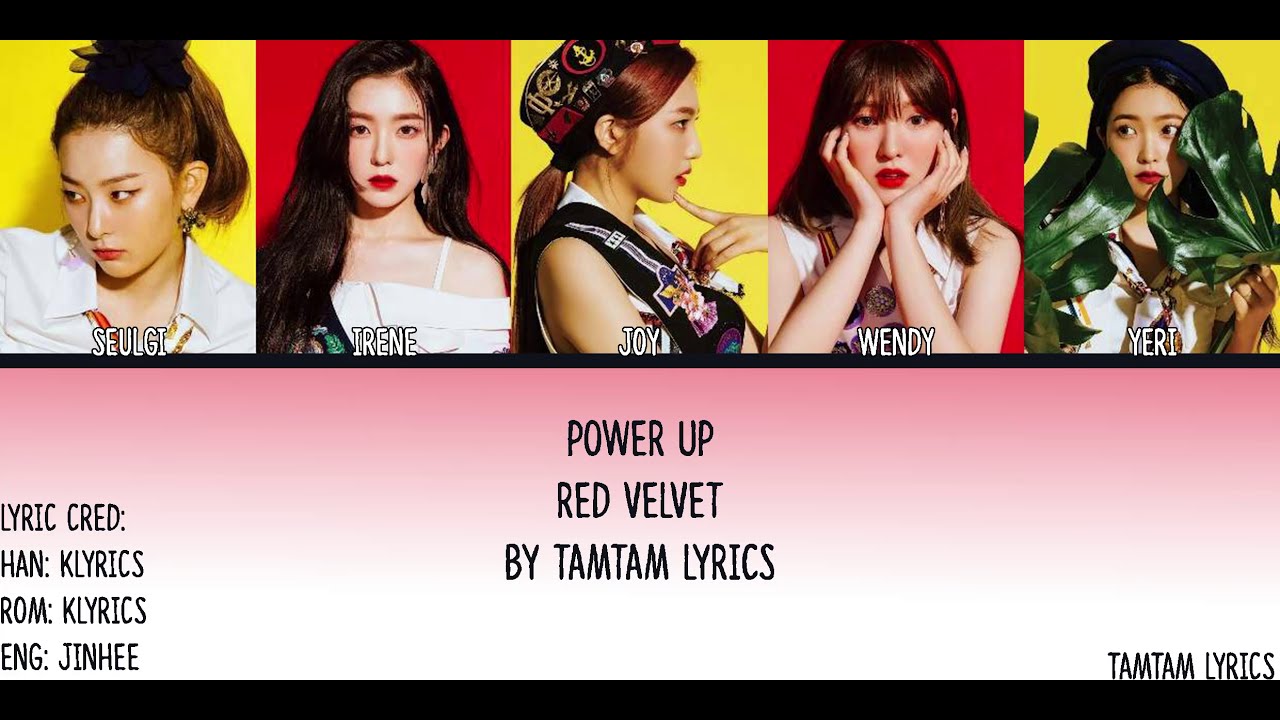 Power Up Red Velvet Lyrics Han Rom Eng Member Coded Tamtam Lyrics Thewikihow