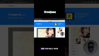cropper js to integrate a cropper into your website #shorts