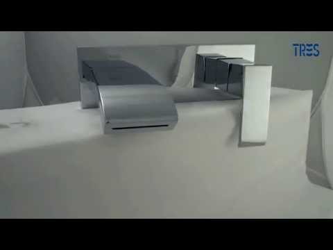 Каскадний змішувач для умивальника Tres Cuadro 00610101, видео 2